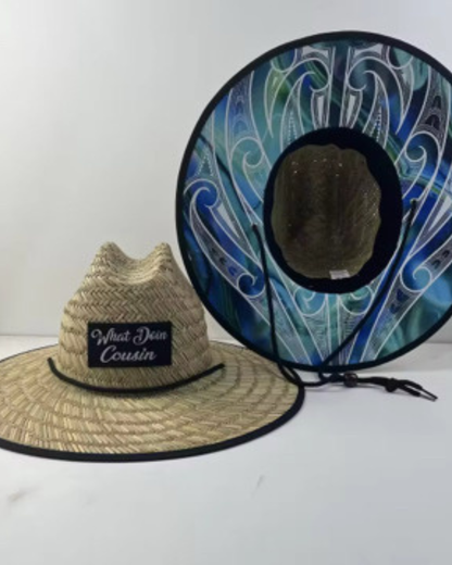 Māori Paua Beach Hat