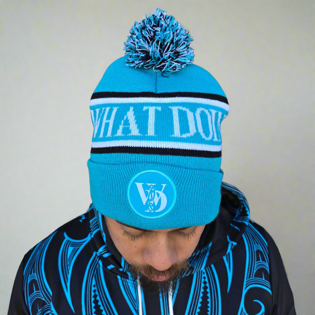 What Doin Beanie - Turquoise Blue