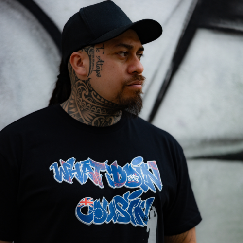 Cook Islands Graffiti Black T-shirt – What Doin Clothing