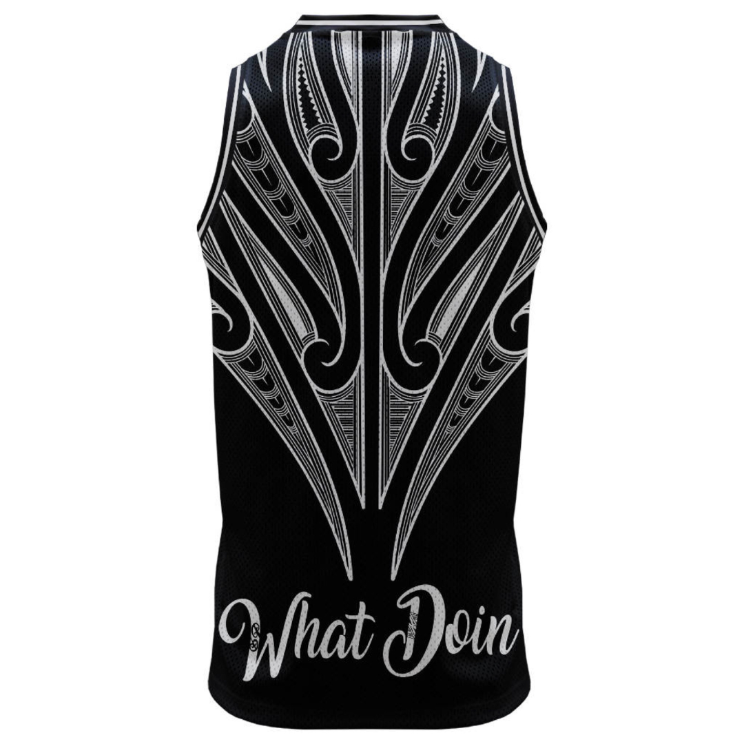 Māori Black Singlet