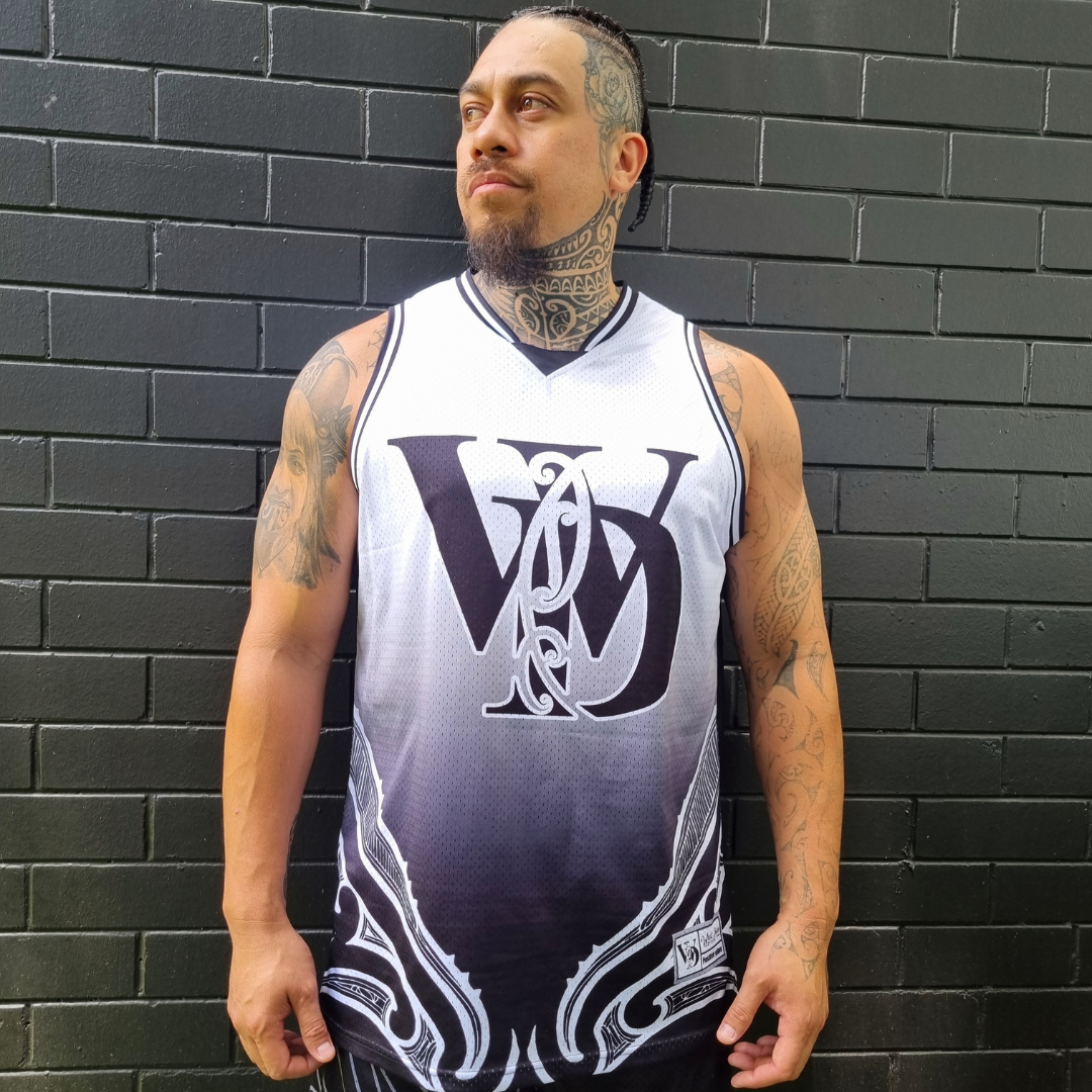 Māori Black Singlet