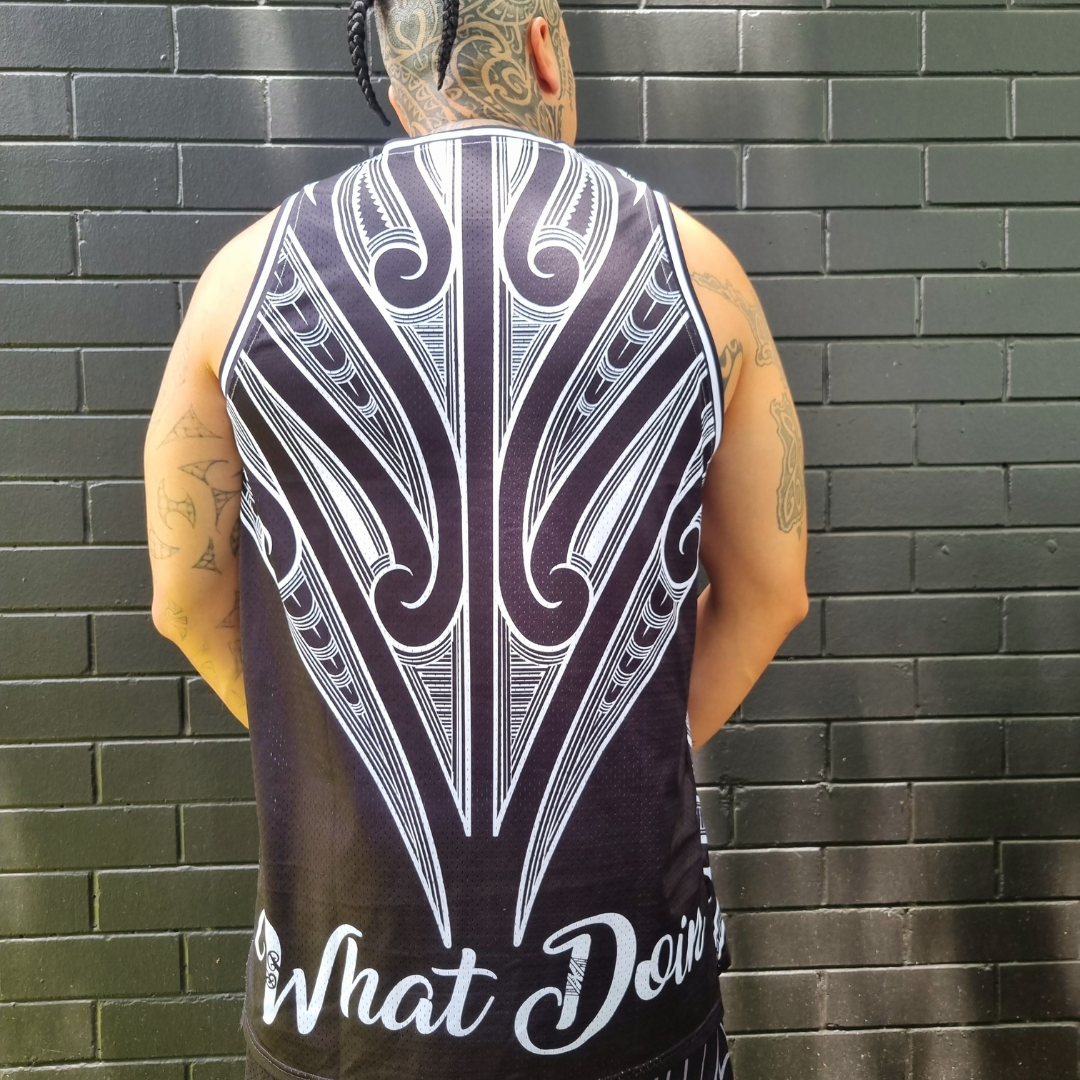 Māori Black Singlet