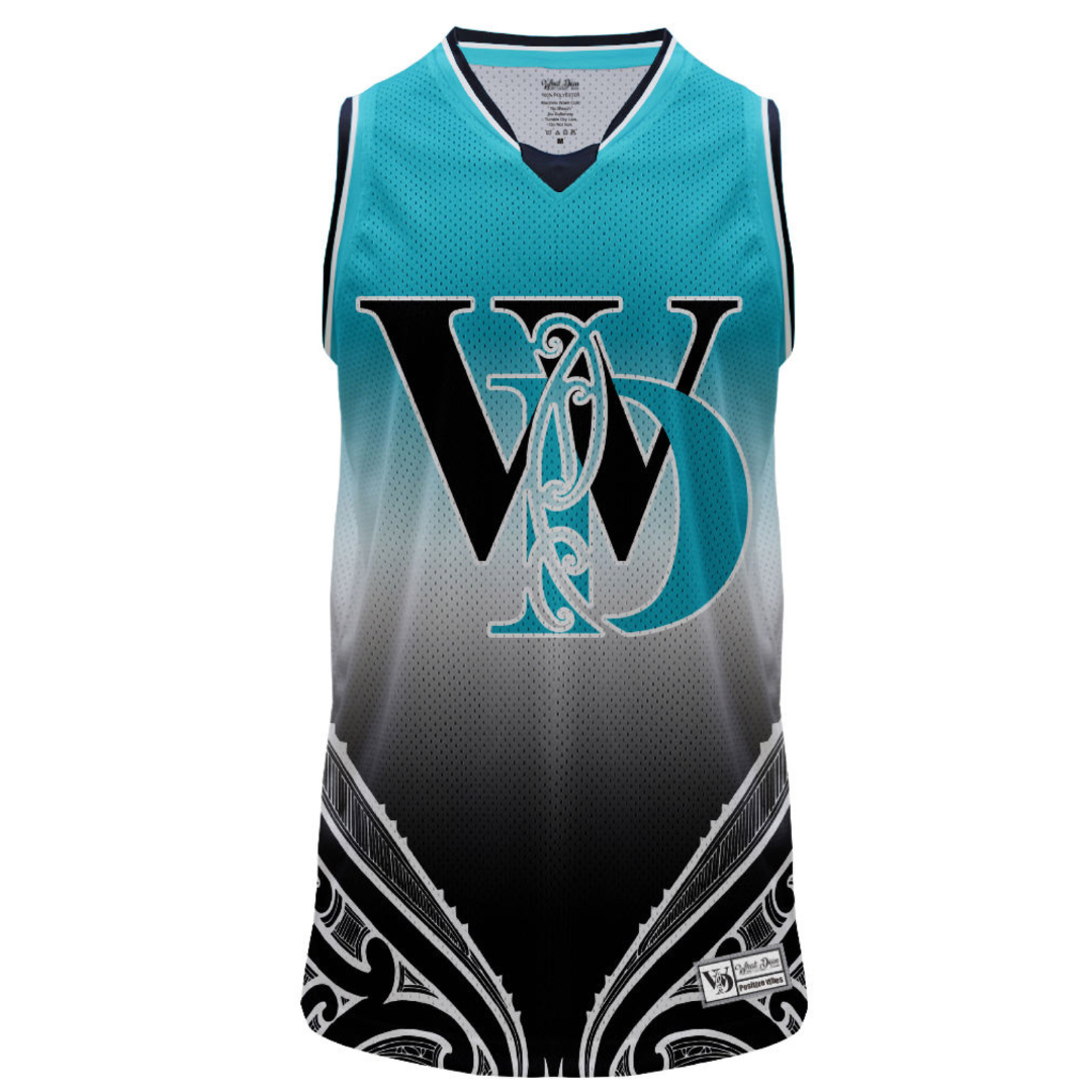 Māori Teal Singlet