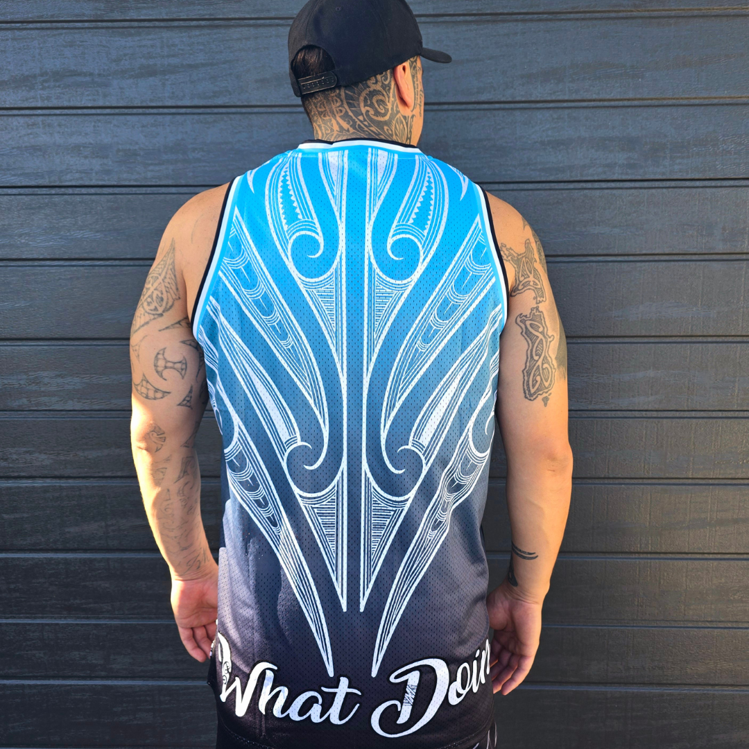 Māori Teal Singlet