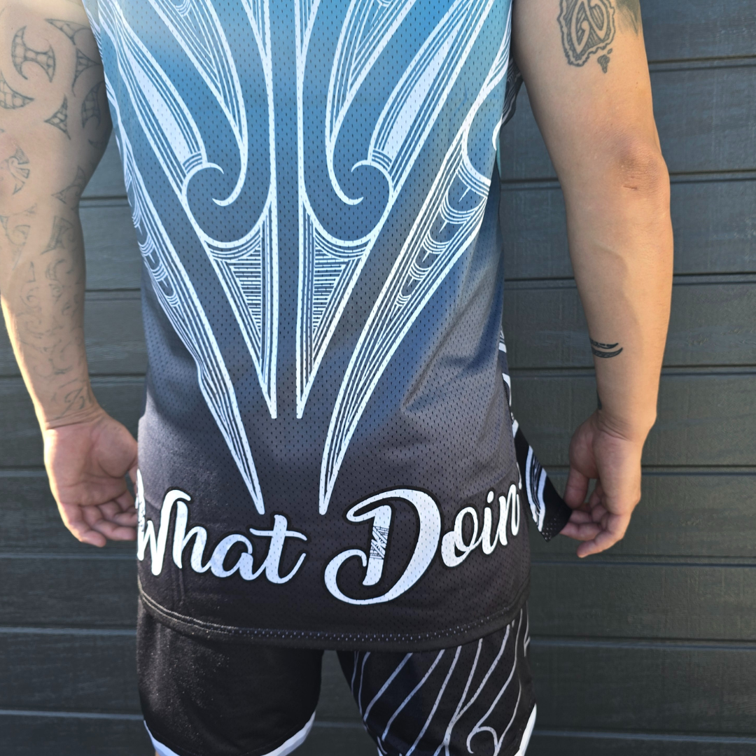 Māori Teal Singlet